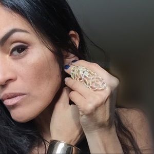 Full knuckle ring gold